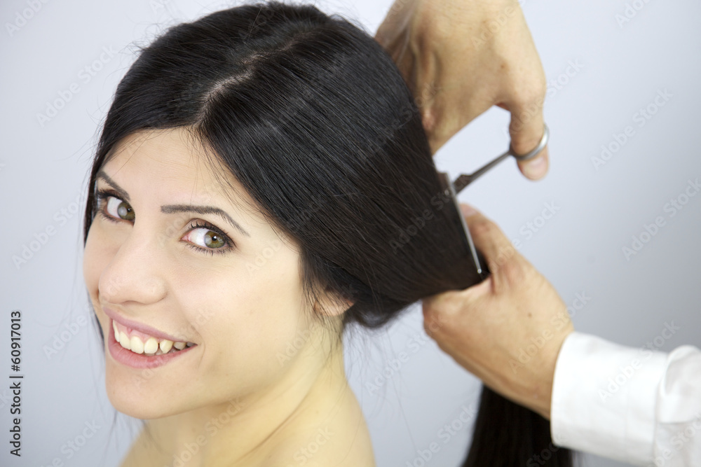 Happy to change hairstyle cutting my long hair Happy to change hairstyle cutting my long hair