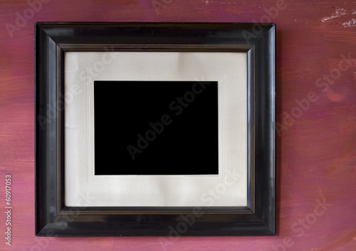 Vintage empty picture frame