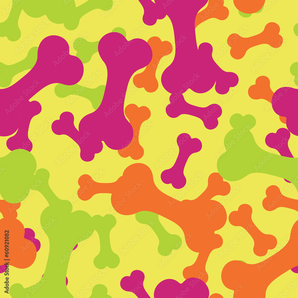 seamless pattern, bone for a dog