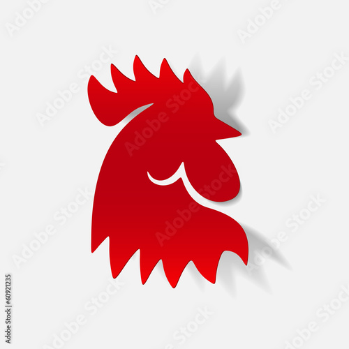 realistic design element: cock