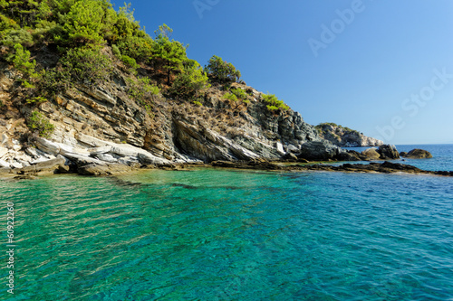 rocky beach at greece , thassos © nagydodo