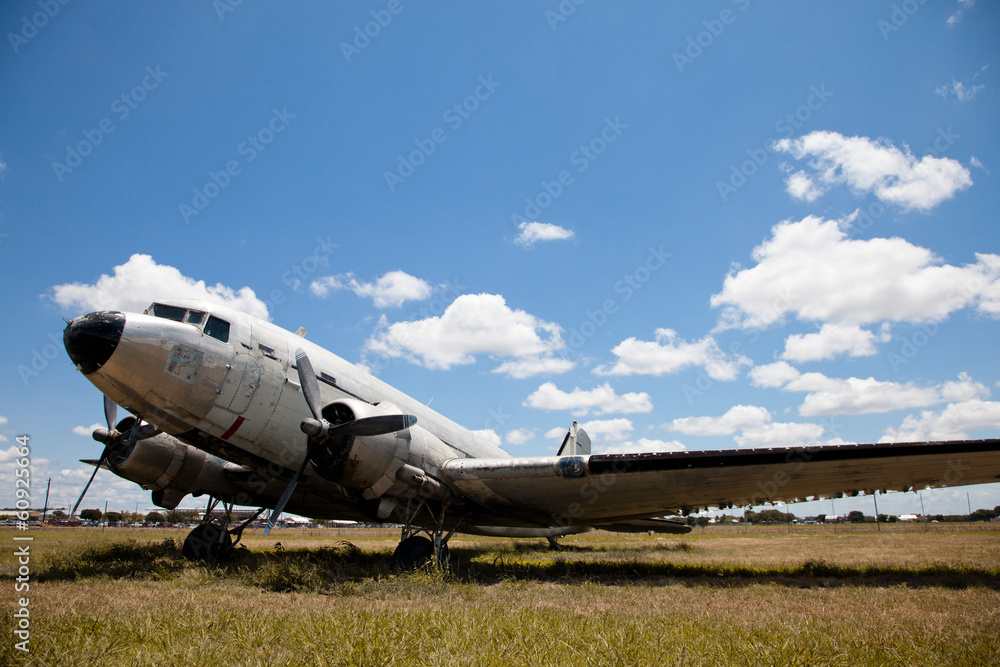 Old Douglas DC-3 airplane. Old Douglas DC-3 airplane.