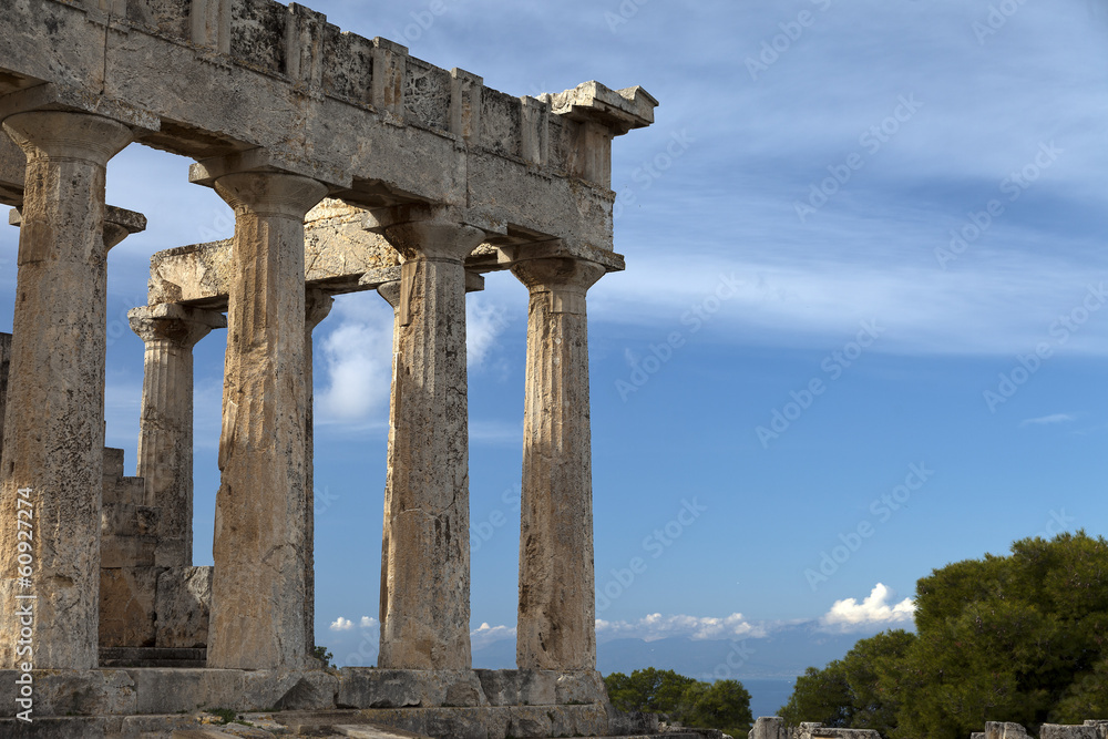 Temple of Aphaia.Aegina island,Greece.