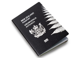 Crédence de cuisine Nouvelle-Zélande Passeport néo-zélandais sur fond sombre  © NMint