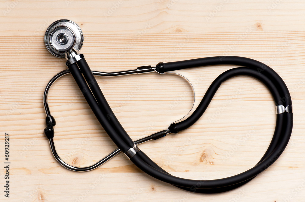 Stethoscope on table Stethoscope on table