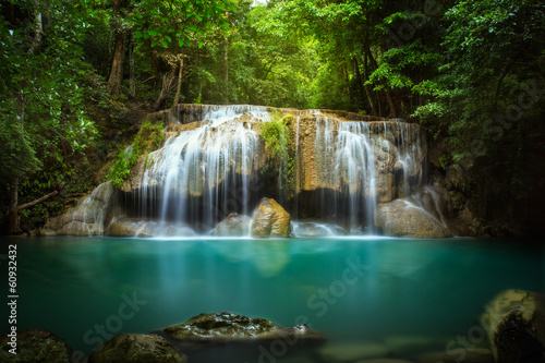 Fototapeta Naklejka Na Ścianę i Meble -  Level two of Erawan Waterfall