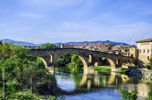 Beautiful bridge in the village