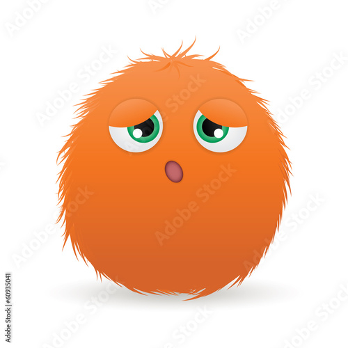 sad hairball
