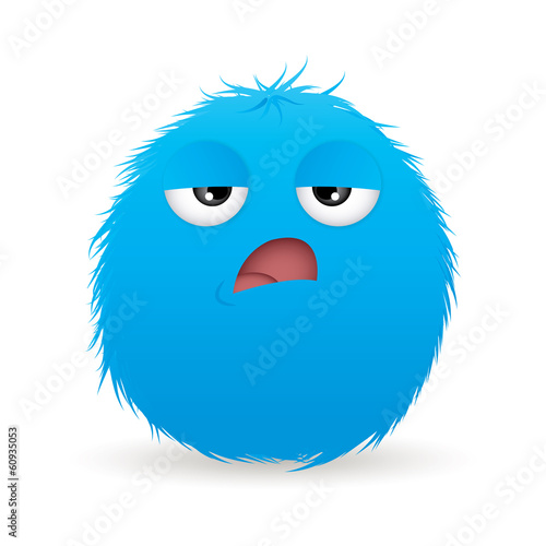 sad hairball