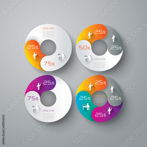 Infographics vector design template.