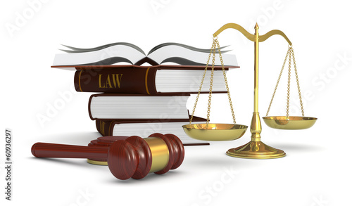 Cuadro en lienzo concept of law and justice