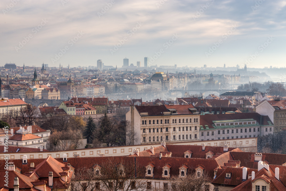 Panoramic view of Prague, Czech Republic