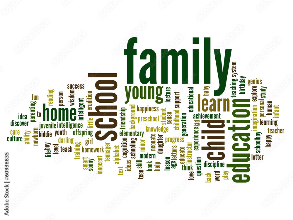 Conceptual family education word cloud Conceptual family education word cloud