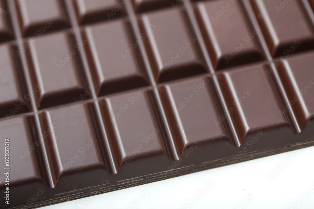 Fototapeta premium plain dark chocolate bar