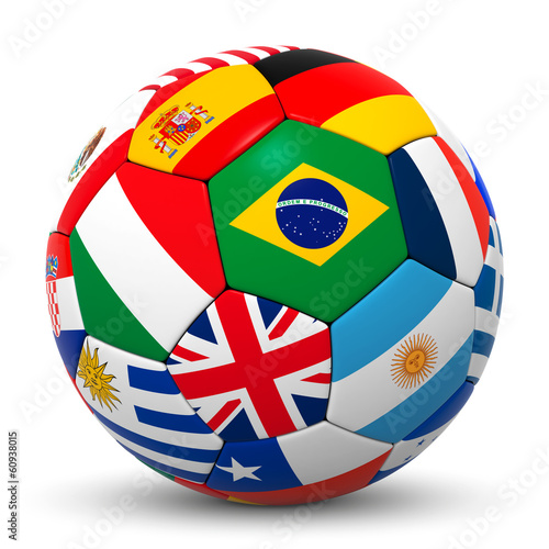 Fu  ball  3D  International  Fahnen  Flaggen  Ball  Sport  L  nder