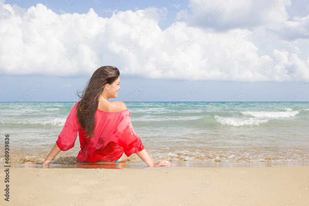 woman on the beach woman on the beach