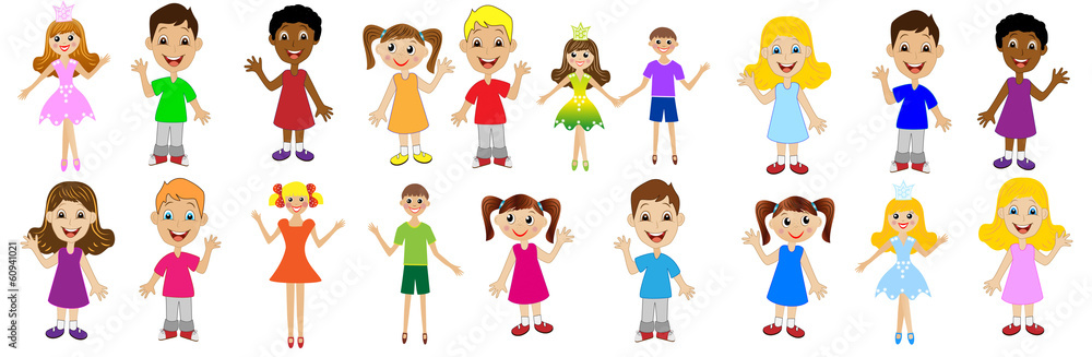 merry little child on white background merry little child on white background