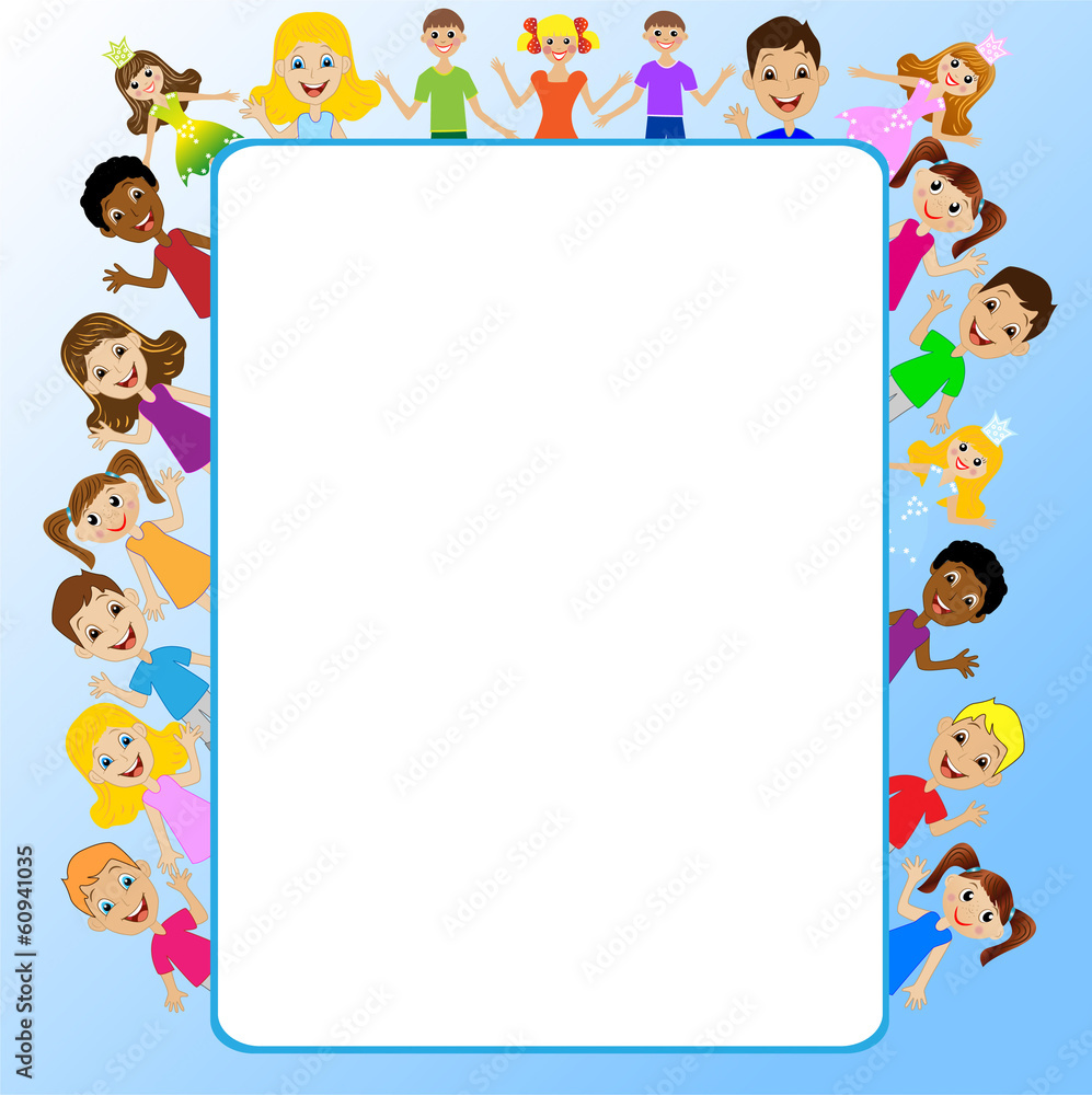 merry little child and background for design