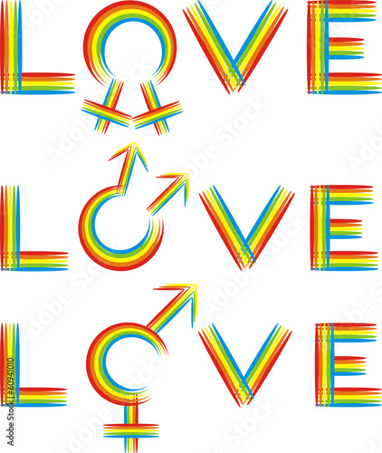 love - gender rainbow