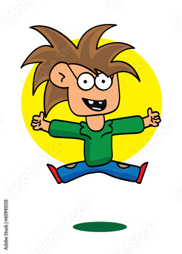 Bambino che salta