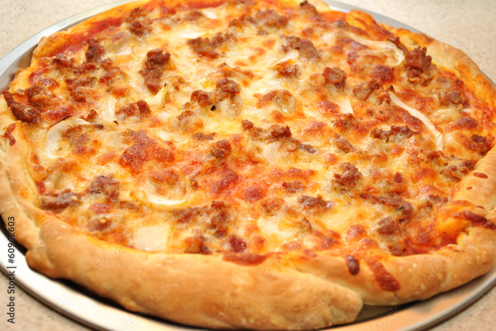 Large Freshed Baked Sausage Pizza Pie