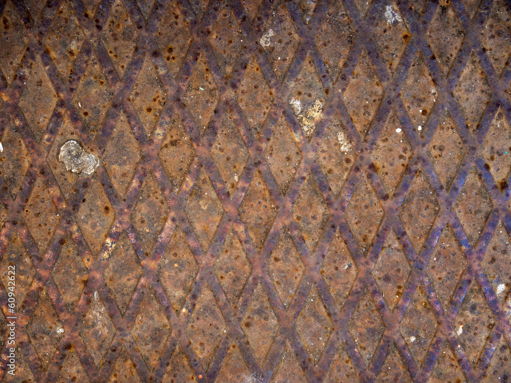 Old rusty metal plate heavily aged Old rusty metal plate heavily aged