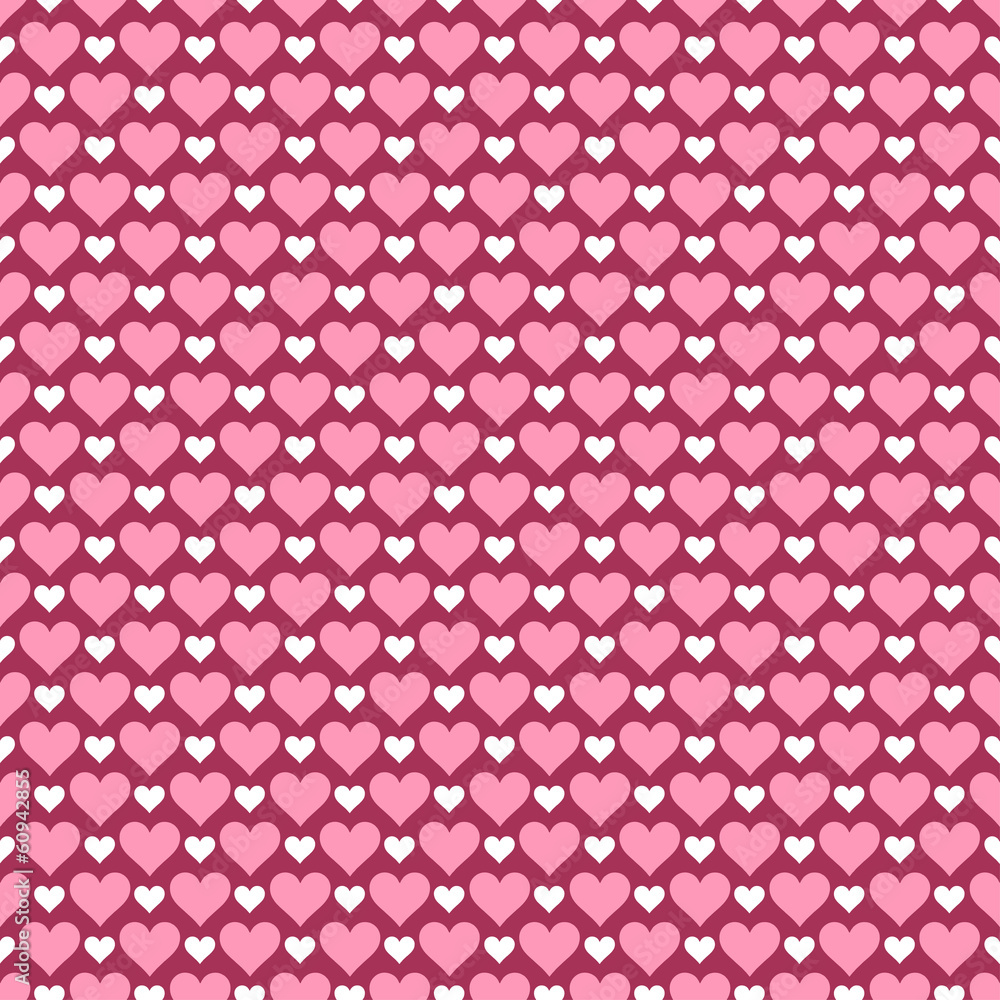 Seamless pattern of hearts Seamless pattern of hearts