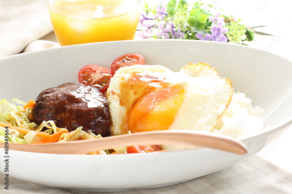 Hawaiian food, locomoco rice Hawaiian food, locomoco rice