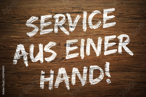 Holztafel - Service aus einer Hand