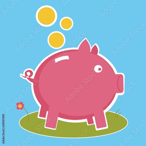 Cute pig moneybox