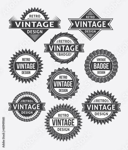Set of retro vintage badges and labels © rtguest