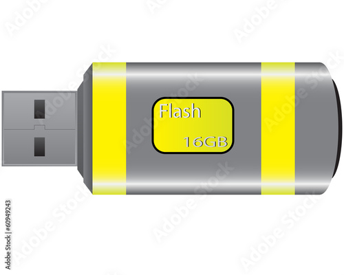 Yellow Flash Drive