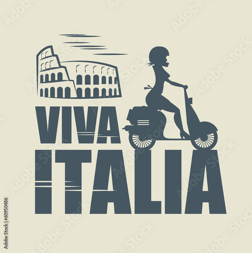Italian abstract, vector illustration