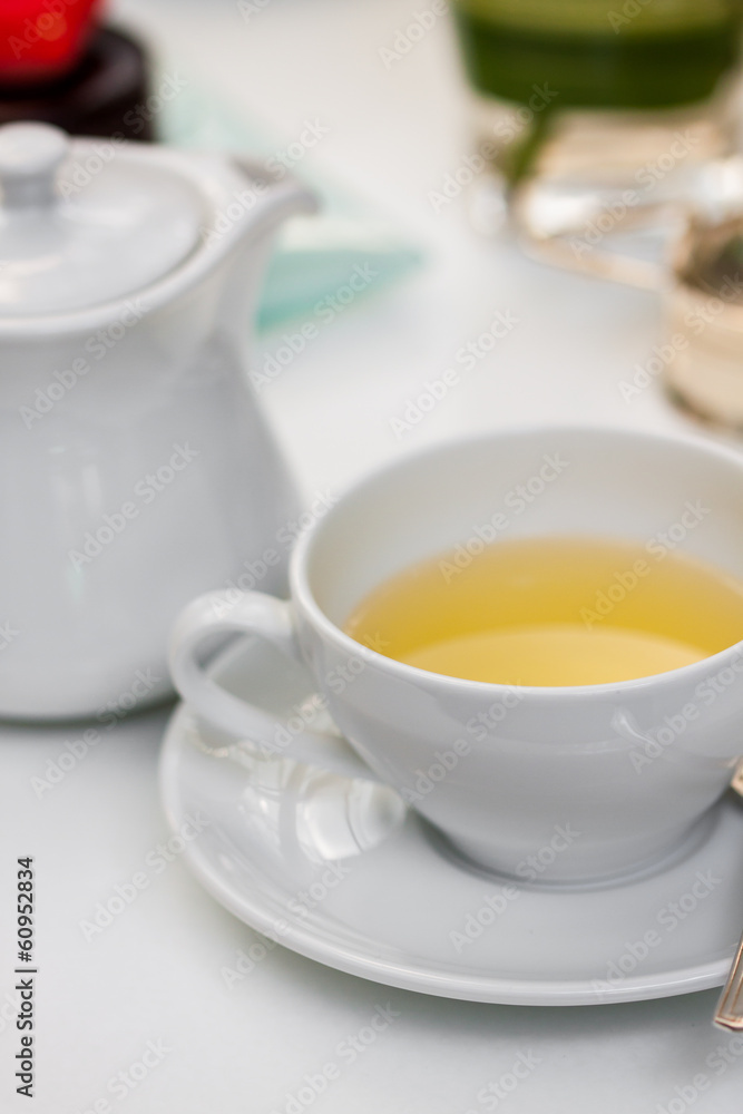 hot tea for breakfast served in a glass cup hot tea for breakfast served in a glass cup