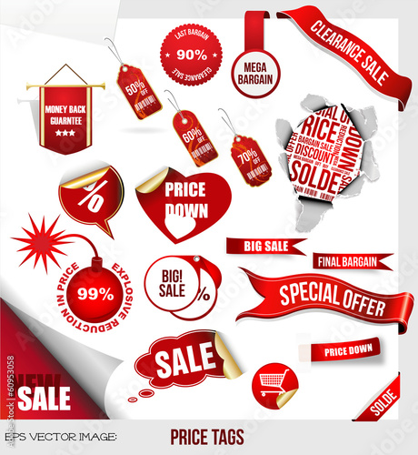 ps Vector image:PRICE TAGS