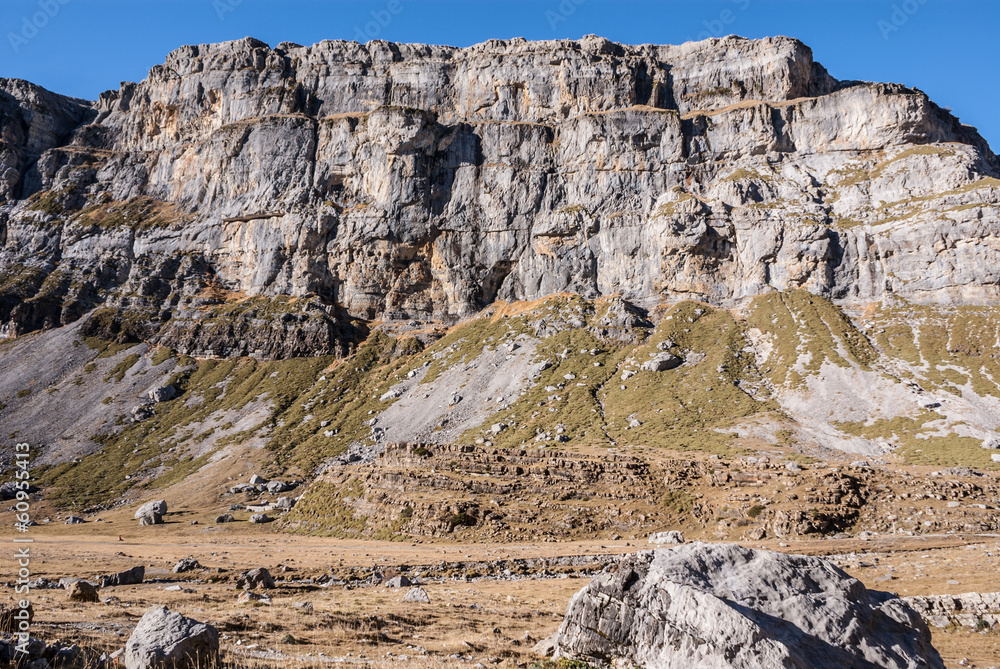 Monte Perdido in Ordesa National Park, Huesca. Spain.
