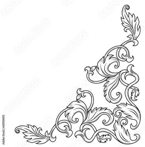 Decorative corner ornament