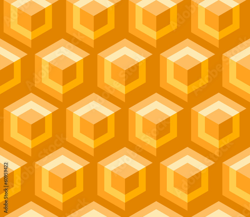 vintage cube effect wallpaper pattern