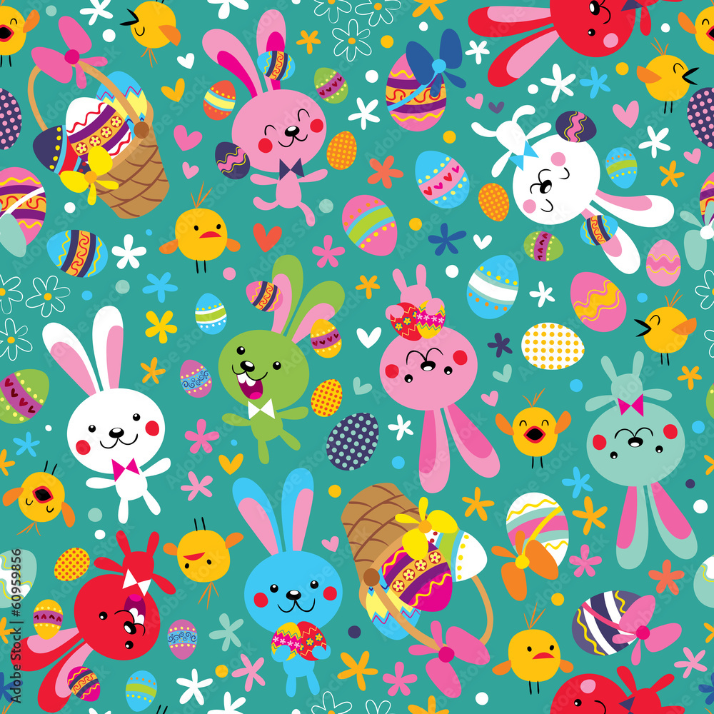 Easter bunnies pattern