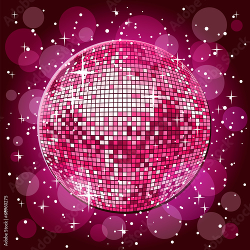 Pink disco ball © Daria T.