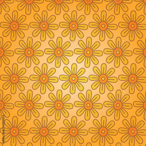 Floral background. Seamless texture. Vector art