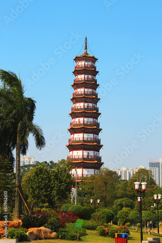 Flower Pagoda of temple of Six Banyan Trees