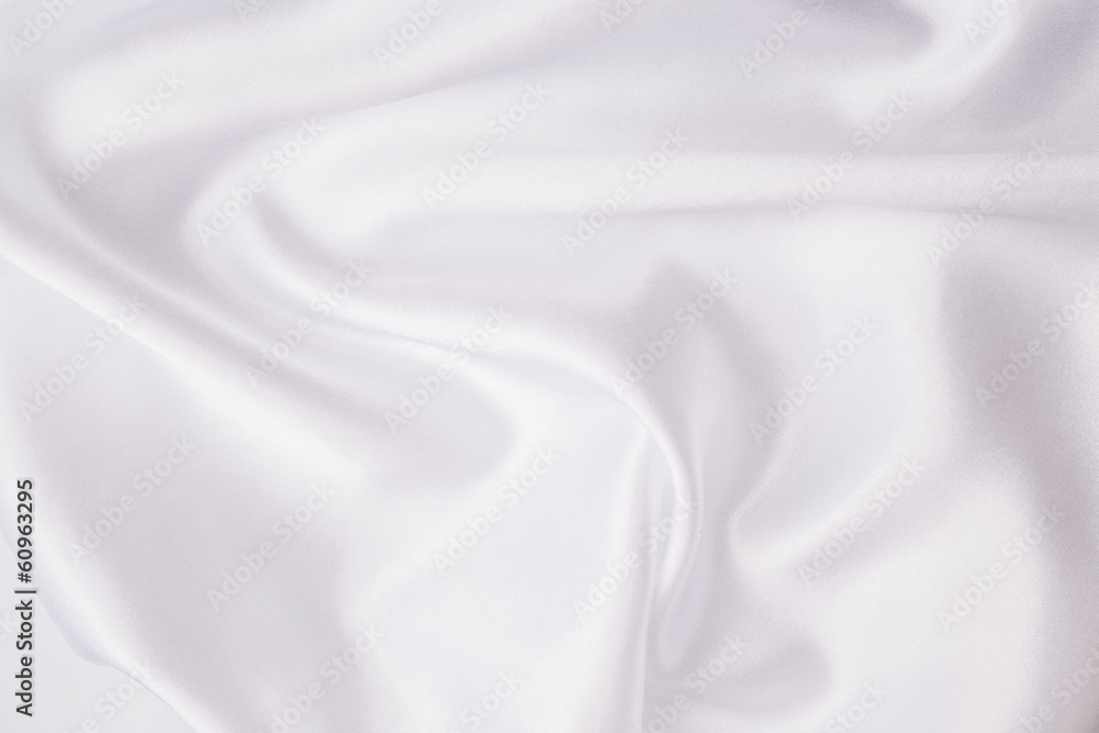 White silk fabric background