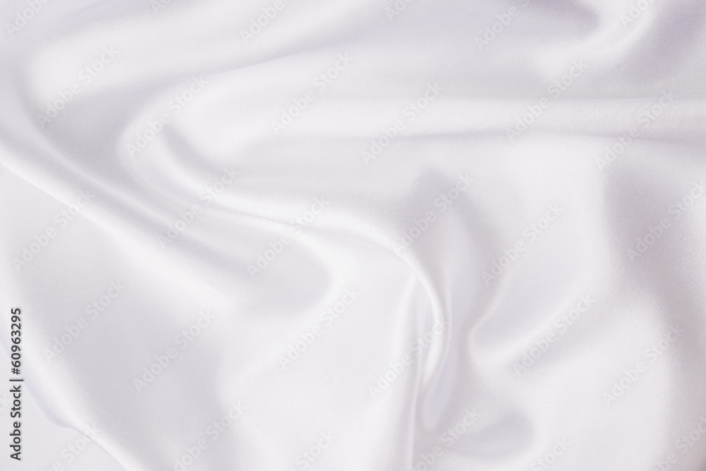 White silk fabric background White silk fabric background