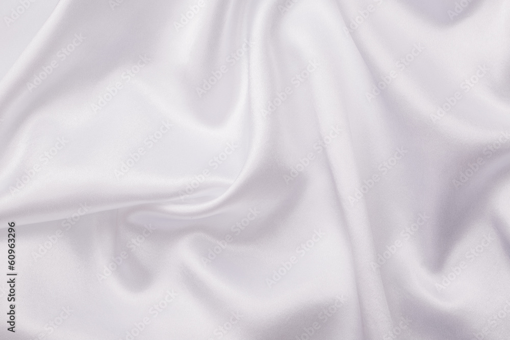 White silk fabric background White silk fabric background