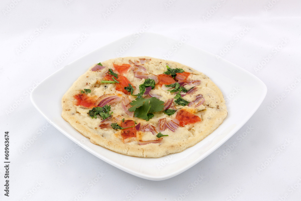 Uttapam in plate