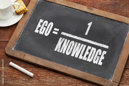 Naklejka ego and knowledge concept