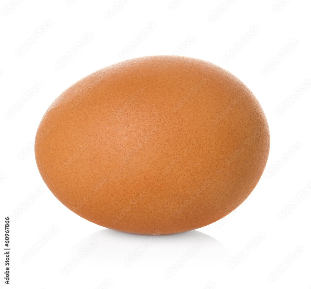 Egg chicken brown isolated on white background Egg chicken brown isolated on white background