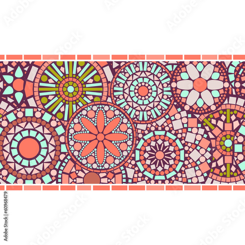 Colorful floral mandalas se...