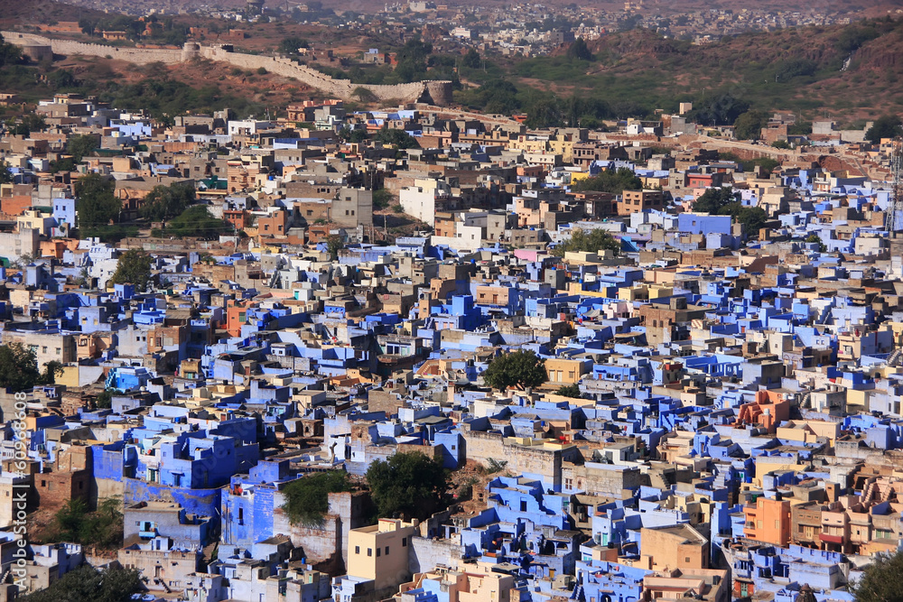 Jodhpur city seen from Mehrangarh Fort, India